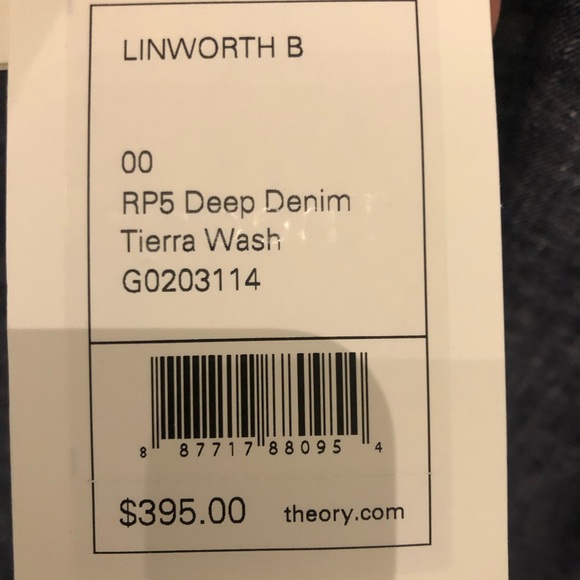 Theory Linworth Denim Jacket Blazer - Picture 2 of 4